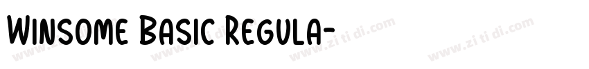 Winsome Basic Regula字体转换